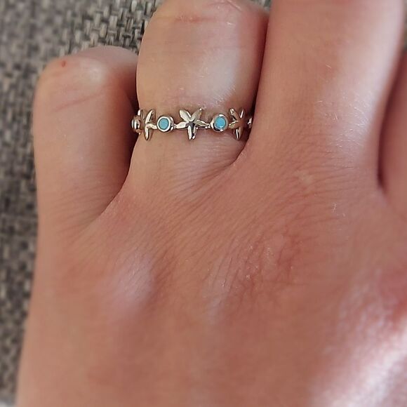 925 Sterling Silver Starfish Ring - Picture 8 of 9